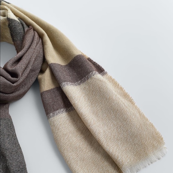ZARA BNWT Striped Scarf - Picture 2 of 8